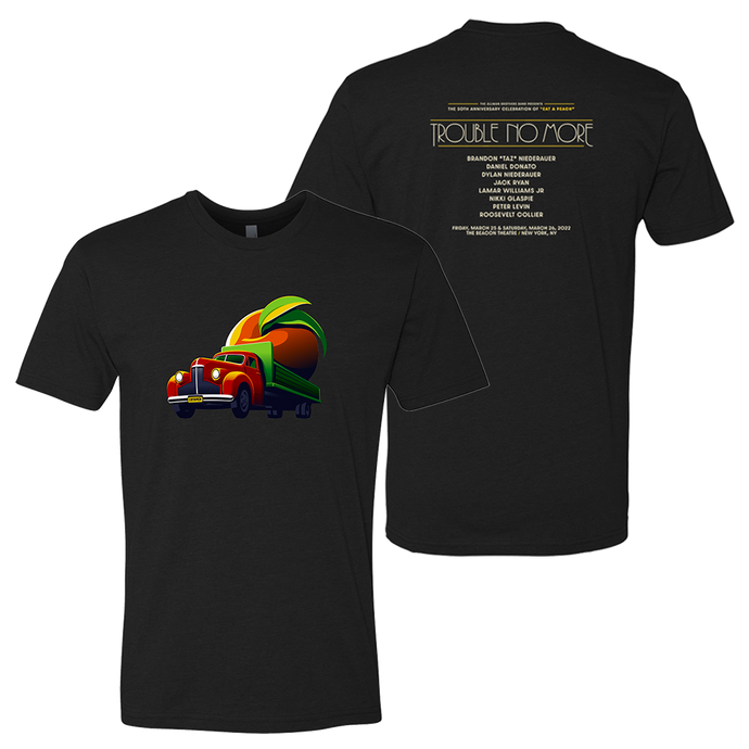 Peach Truck Tour T-Shirt - Black