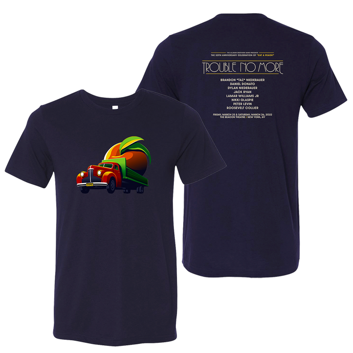 Peach Truck Tour T-Shirt - Navy